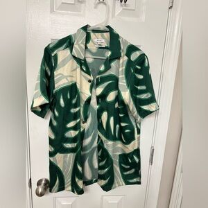 Almost New Leaf Print Reiss Shirt
